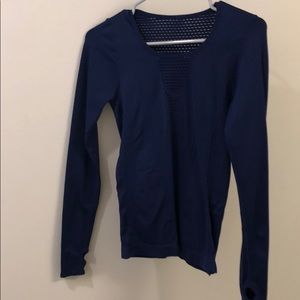 Fabletics to a long sleeve workout top